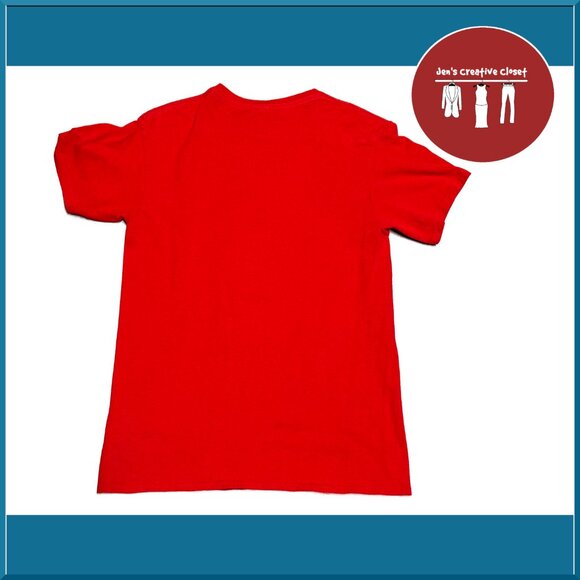 Men's Red Peanuts Snoopy Christmas Short Sleeve Tee - Picture 2 of 5